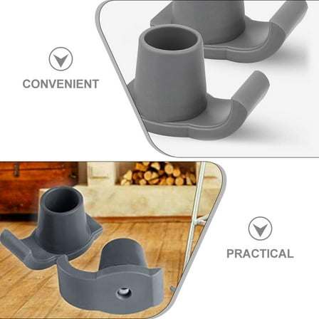 Amosfun Walker Ski Glide Pads PP Silver 4Pcs