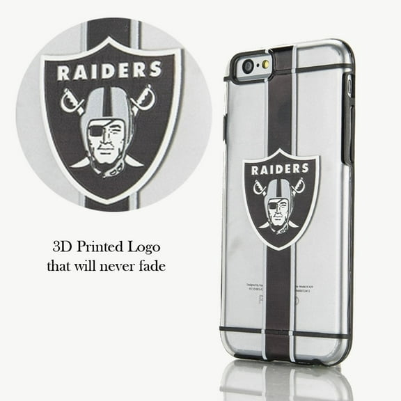 FOCO NFL Las Vegas Raiders Hydro Clear Case For iPhone 6 & 6s (4.7")