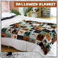 thumbnail image 3 of 50"x60" Halloween Throw Blanket Vintage Halloween Themed Flannel Fleece Blanket Scaredy Cats Pumpkins Skeletons Soft Plush Warm Decoration Blankets Halloween Party Gifts for Women Men Girls, 3 of 6
