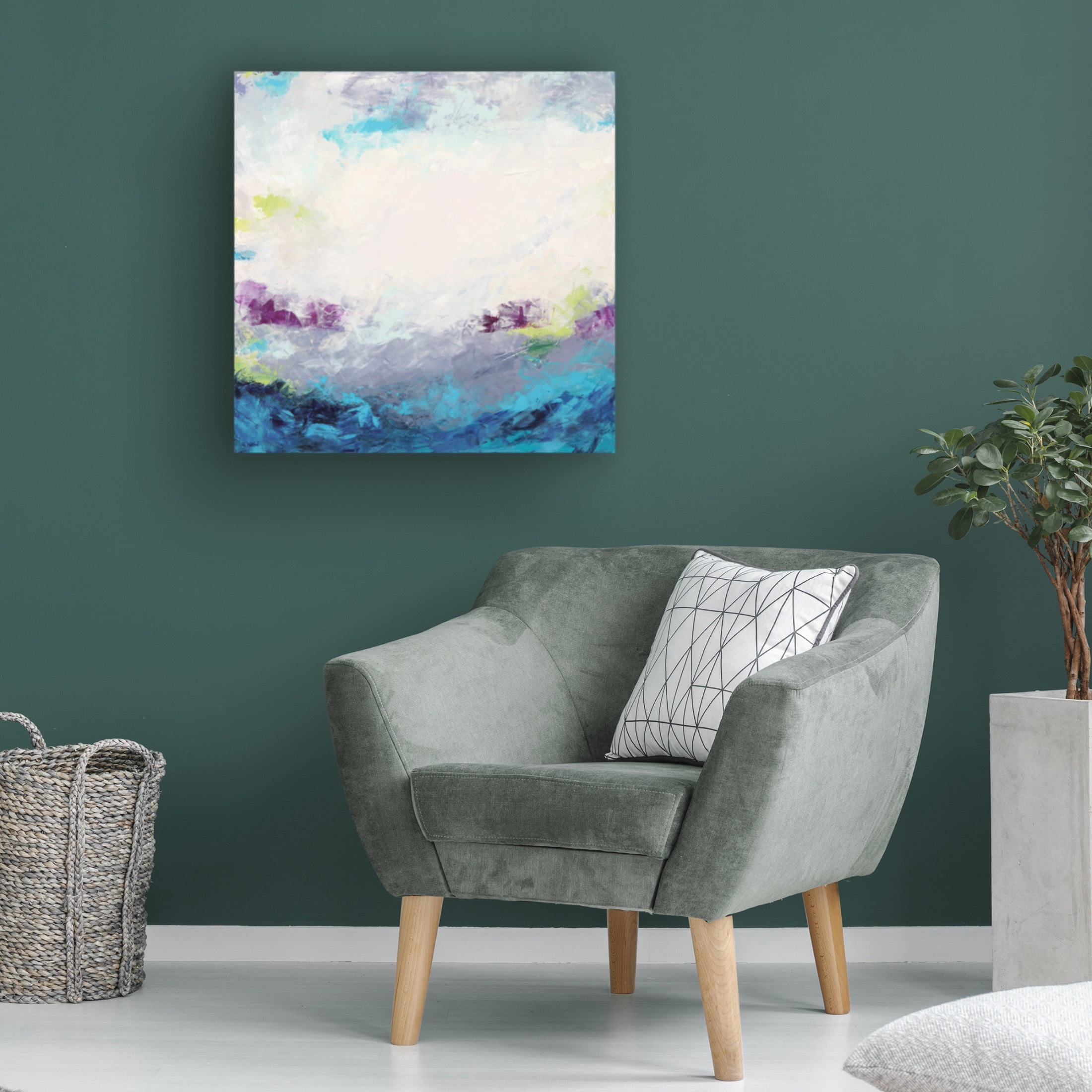 Trademark Fine Art Francoise Wattre Summer morning by the Sea 1 Canvas Wall Art