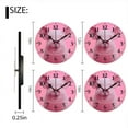 thumbnail image 2 of Non-Ticking Silent Wall Clocks Battery Operated Personalized Decor Clock for Bathroom,Office-Cute Pink Piglet With Smiling（14inch）, 2 of 4