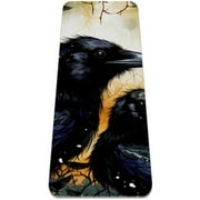 Crow Pattern TPE Yoga Mat for Workout & Exercise - Eco-friendly & Non-slip Fitness Mat
