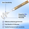 thumbnail image 5 of MySmile Premium Gold 35%CP Teeth Whitening Pen for Sensitive Teeth, Enamel Safe, 4pcs 2ml Carbamide Peroxide Teeth Whitening Gel Refills, Removes Years of Coffee, Tea, Wine, Tooth Stains, 5 of 10