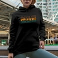 thumbnail image 2 of Dog Auntie, Dog Owner or Lover Aunt Themed, Groovy Retro Wavy Text Merch Gift, Black Hooded Sweatshirt or Hoodie, Small, 2 of 5