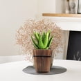 thumbnail image 5 of unbranded 2 pcs Wooden Flower Pot Retro Flower Holder Durable Corrosion Prevention Planter, 5 of 8