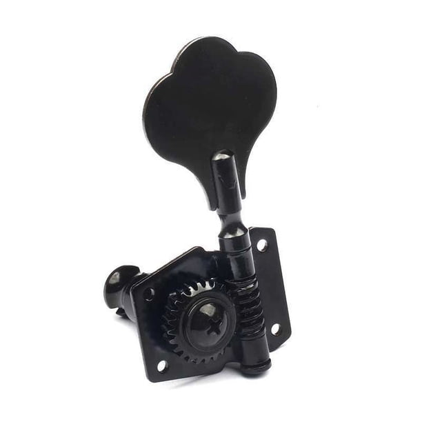 Afinador de bajo, clavija de afinación de bajo eléctrico, perillas de cabeza de máquina abierta de guitarra, reemplazo para afinadores de bajo de mano derecha/izquierda de Jazz de 4 cuerdas