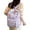Purple, variant on Bow Print Nylon Backpack, Lightweight Large Capacity Casual Daypack, Multi Pocket Adjustable Shoulder Strap Bookbag for School Daily Travel