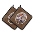 thumbnail image 1 of Carolines Treasures 7004PTHD Basset Hound Paire de Porte-Pot, 1 of 3