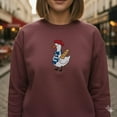 thumbnail image 2 of French Goose Embroidered Comfort Colors T-Shirt, Cute Minimalist Goose Shirt, 2 of 5