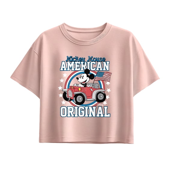Disney - Mickey American Original - Youth Girls Boxy T-Shirt