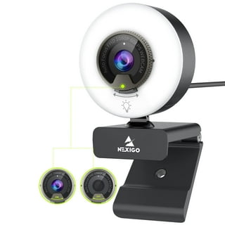 NexiGo 1080P 60FPS Webcam with Software Control and Microphone, AutoFocus,  w/Privacy Cover and Tripod, N680P Pro Computer Web Camera for Skype Zoom