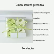 Nkmbld Tealight Candles, White and Green Beeswax Soy Wax Tea Light Candles with Dried Flower Decoration Long Lasting Ideal for Relaxation Spa and Gifts