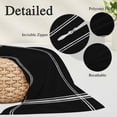 thumbnail image 3 of Pure Black Pillow Covers Queen, Simple Solid Color Soft Brushed Microfiber Breathable Throw Pillow Covers, Decorative Pillowcase with Zipper for Couch Sofa Bedroom Living Room 20"x30", 3 of 9
