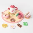 thumbnail image 4 of Wooden Family Play Afternoon Tea Set Interactive Educational Toy for Kids Parent Child Bonding Activity, 4 of 7