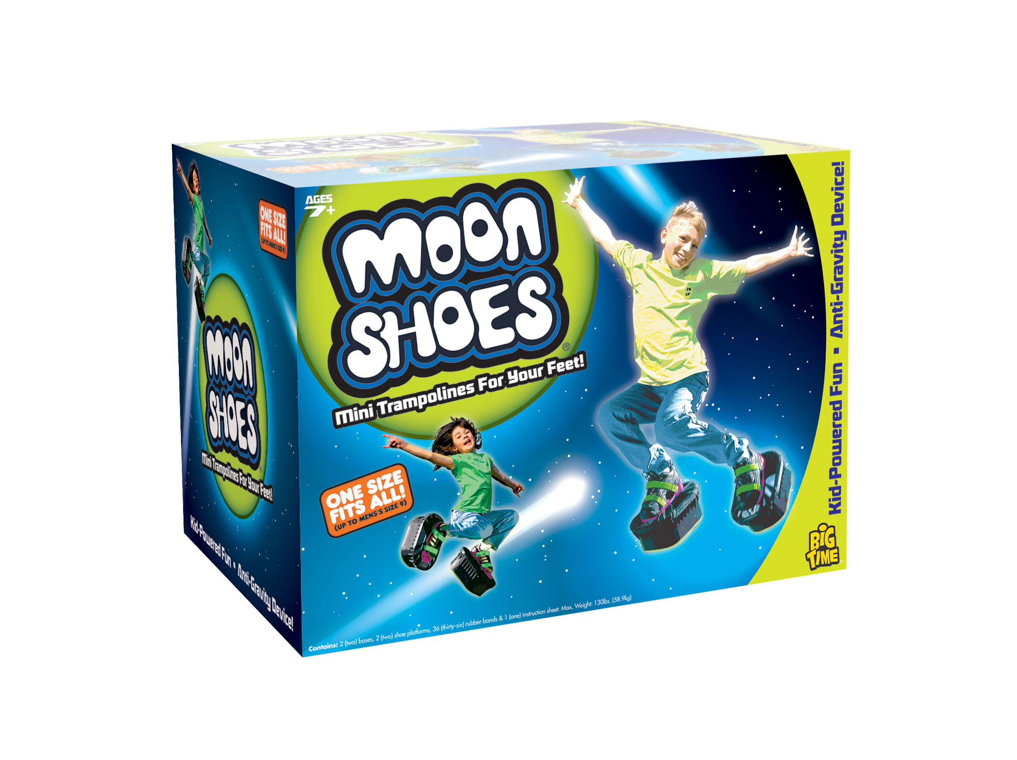 Mini Trampolines For Your Feet One Siz Big Time Toys Moon Shoes Bouncy Shoes 