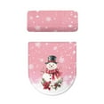 thumbnail image 5 of SEANATIVE Christmas Holly Toilet Tank Cover Xmas Snowman Toilet Lid Cover and Tank Lid Cover 2 Piece Toilet Cover Seat Toilet Seat Cover Machine Washable, 5 of 7