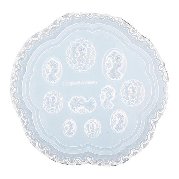 Nail Art 3D Silicone Carving Mould Acrylic UV Gel Nail Art Silicone Mould Diy Girl Lady Nail Art Decoration Tool