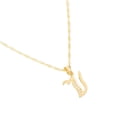 thumbnail image 1 of Dije Inicial Letra V Ametrinaa Cadena Chapa Oro 18K, 1 of 5