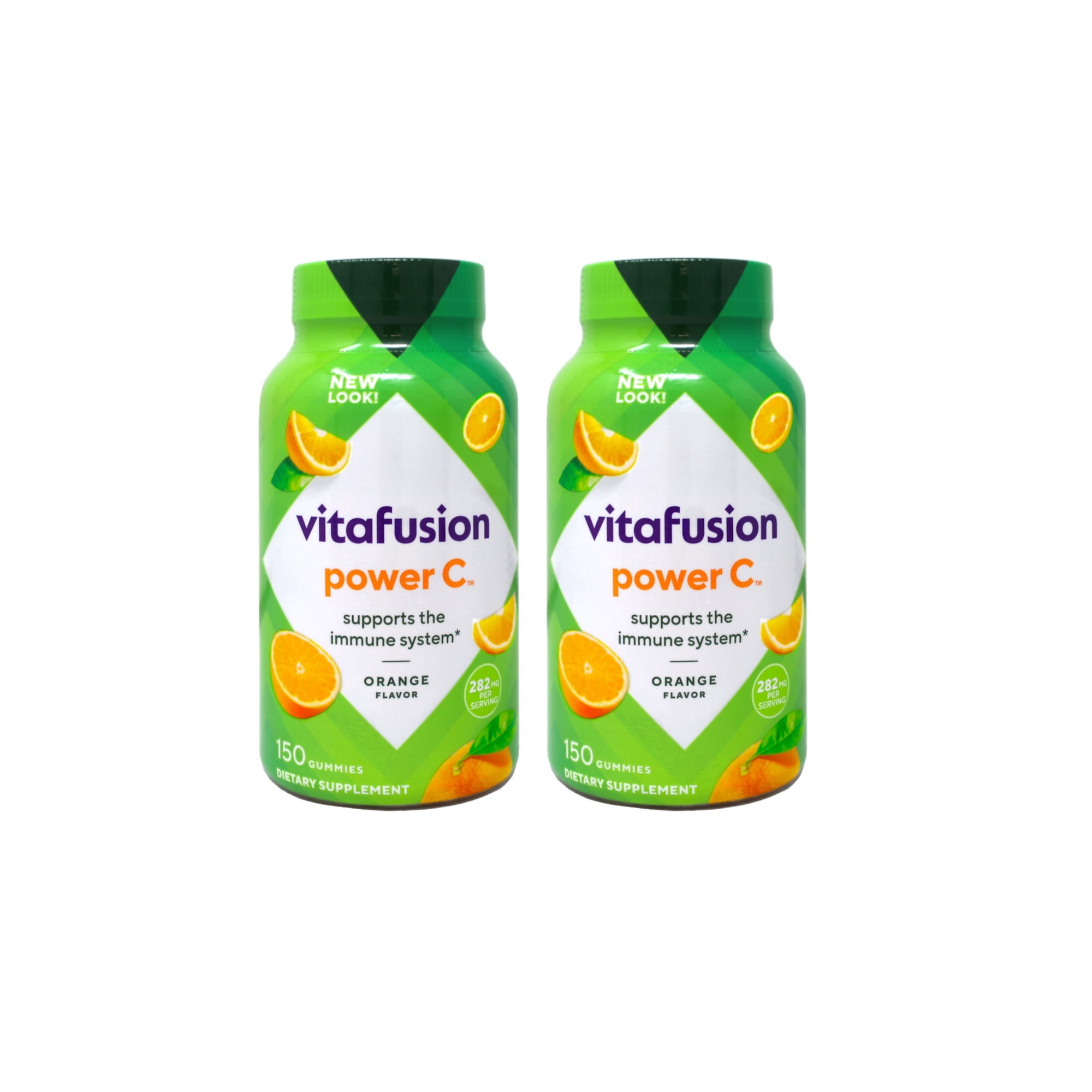 Vitafusion Power C Vitamin C Gummies for Immune Support, Orange Flavored, 150 Count - 2 Pack