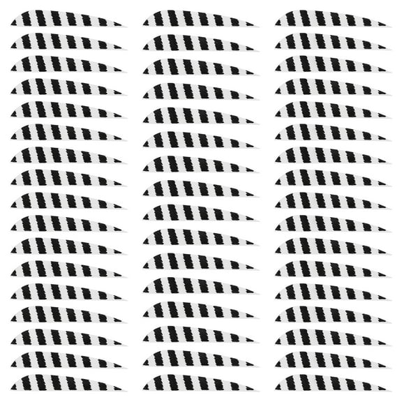 Uxcell Arrow Vanes Arrow Fletching 4" Water Drop Shape Turkey Feathers for Hunting DIY Shooting(White, Pack of 50)