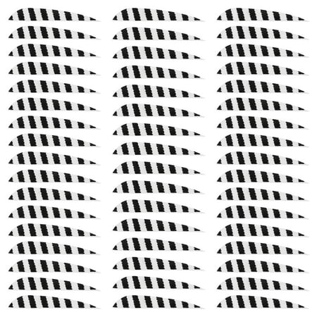 Uxcell Arrow Vanes Arrow Fletching 4 Water Drop Shape Turkey Feathers for Hunting DIY Shooting(White Pack of 50)