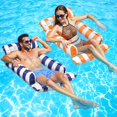 thumbnail image 1 of Flotadores inflables para piscina Korlon Tec 4 en 1 para adultos, color azul y naranja, 1 of 7