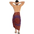 thumbnail image 5 of HAPPY BAY Men's Standard Casual Sarong Long Pareo Beach Wrap One Size Cherry, Mandala Summer Vacation Party, 5 of 5