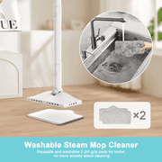 ONSON Steam Mop, 6-in-1 Detachable Handheld Steam Mop Cleaner with 2 Microfiber Pads for Hard Floor, Carpet