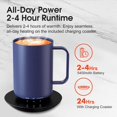 thumbnail image 3 of S3 Ultra 20oz  Self Heating Coffee Mug,Heated Coffee Mug with Auto-Sensing AI Heats Drinks to 120-150?F Hands-Free. for /Office,Ideal  fo Men/Women,Blue, 3 of 6