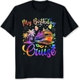 thumbnail image 2 of 100% Cotton My Birthday Cruise Ship Palm Trees T-Shirt, 2 of 5