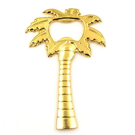 

Homeex Metal golden coconut tree beer bottle opener Gold