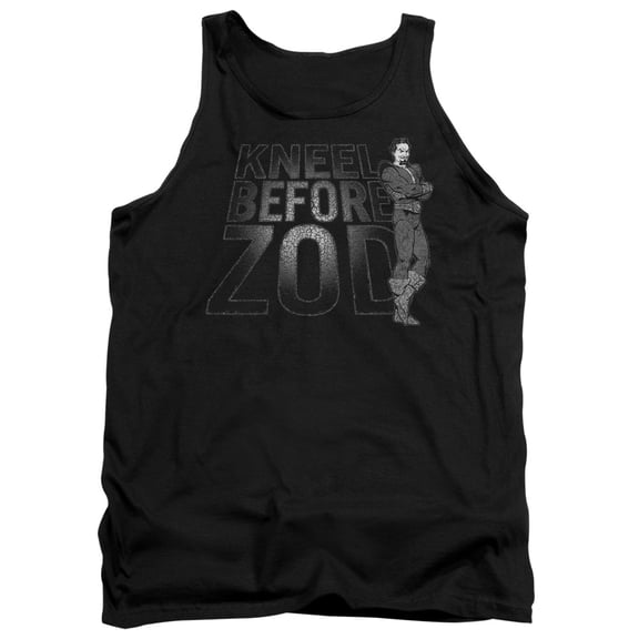 DC Comics Kneel Zod Adult Tank Top Black