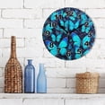 thumbnail image 3 of GZHJMY Butterfly Round Wall Clock, Battery Operated Silent Non Ticking Desk Clock for Home Bedroom Kitchen Office School Decor Wall Clock 9.9 Inch, 3 of 6