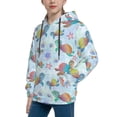 thumbnail image 2 of Easygdp Colorful Sea Turtle Boys Hoodie Kids Sweatshirt Youth Pullover With Hood-Large, 2 of 6