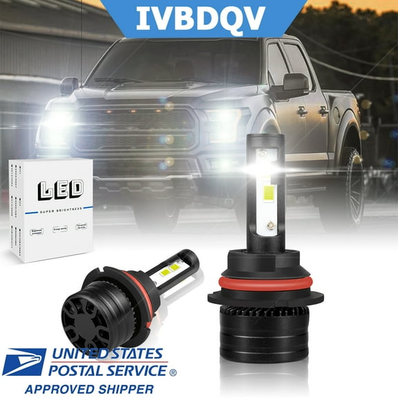 LED Headlight Bulb For Nissan Frontier 1998-2019 High and Low Beam Kit 6500K White,Pack of 2