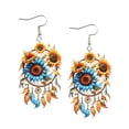 thumbnail image 6 of Boho Dreamcatcher Dangle Earrings, Vintage Western Indian Style Design, Exquisite Tassel Jewelry For Women Daily Outfit Matching Party Dress Up And Fashion Decoration., 6 of 6