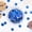 BLUE, variant on Threadart Hot Fix Loose Sequin - 4MM Gold Hologram - 720 per pkg - Hotfix