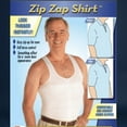 thumbnail image 2 of Global TV Concepts - Zip Zap Shirt Posture Correction Firm Control for Men - Large - White, 2 of 2