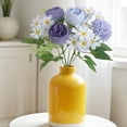 thumbnail image 4 of Kuroiy Artificial Silk Rose Peony Bouquet | Realistic Chrysanthemum Water Plant Accents | Home Wedding Office Decor | Flexible Plastic Iron Stem | 30cm Length | 1 Bunch, 4 of 6