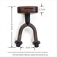 thumbnail image 5 of Soporte de Pared para Guitarra, Gancho para Colgar, Base de Madera, Banjo, Bajo, Guitarra EléCtrica AcúStica, Soporte para Cuello con Ranura para PúAs, B, 5 of 5