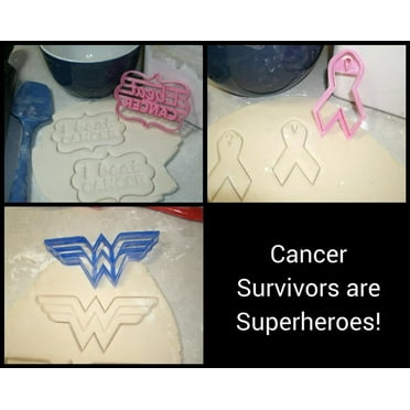 Cancer Survivors Are Superheroes Wonder Woman Set Of 3 Cookie Cutters USA PR1021