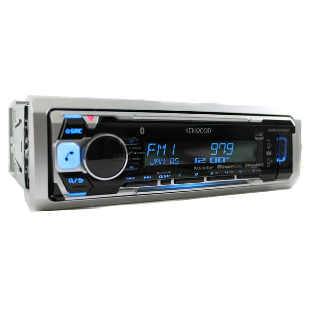 Kenwood KMRM315BT Marine SingleDIN InDash Marine CD Receiver with Bluetooth, Pandora