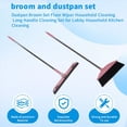 thumbnail image 5 of Juego de Escoba y Recogedor, Limpiaparabrisas, Limpieza del Hogar, Juego de Limpieza con Manejar para Vestíbulo, Hogar, Cocina, Limpieza, Rosa, 5 of 5