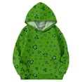 thumbnail image 3 of Mercatoo Boys Girls St 𝐏atricks Day Sweatshirt Children Long Sleeve Hoodies Kids Cloverss Printed Hooded Pullover Tops Clothes, 3 of 6