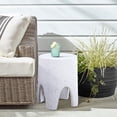 thumbnail image 2 of Meridian Furniture Foligno White Indoor/Outdoor Concrete End Table, 2 of 8