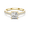 Yellow Gold, variant on 1 Carat Princess Cut Moissanite Diamond Pave Engagement Ring for Women, Hand Crafted wedding Ring for Her