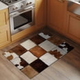 thumbnail image 4 of 2x3 Washable Entryway Rug, Denim Cow Non-Slip Area Rug for Front Door Kitchen Bathroom, Western Cowboy Indoor Floor Mat for Home Decor, 4 of 9