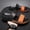 Orange Black, variant on Men'S Two-Strap Colorblock Sport Slides, Summer Thick Sole Non-Slip Open Toe Sandals, Indoor Outdoor Casual Slippers