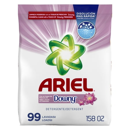 Ariel Laundry Detergent Powder With a Touch of Downy Freshness, 158 oz, 99 Loads