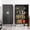 61"H Black, variant on Erosoei 71"H Metal Garage Storage Cabinet with Wheels, Tool Storage Cabinet with 4 Adjustable Shelves